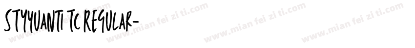 STYyuanti TC Regular字体转换